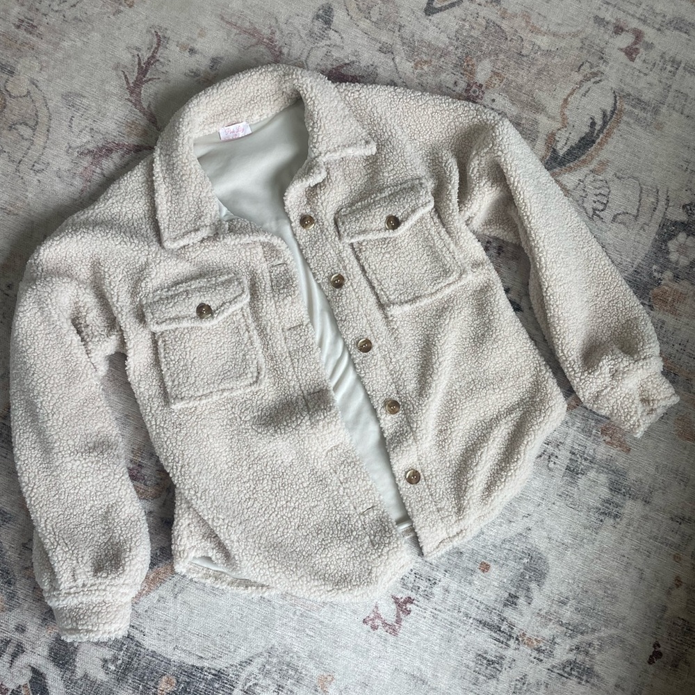 Pink Lilly KRISTA HORTON COLLECTION Sherpa Shacket